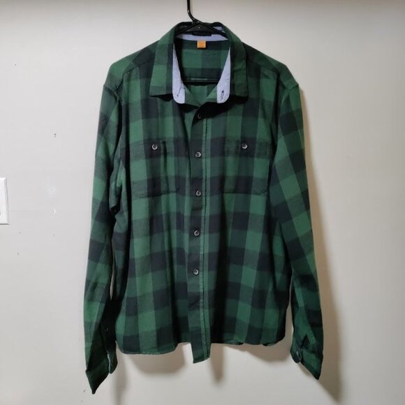 Tailored Vintage Luxe Performance Retro Preppy Dad Plaid Shirt Mens Size XL - Picture 4 of 11